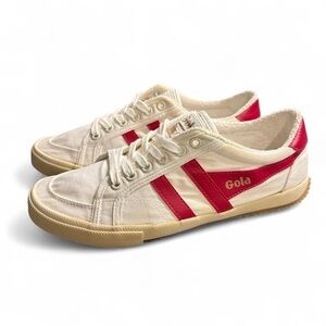 Gola Women’s Stratus Sneakers – Off White/Raspberry